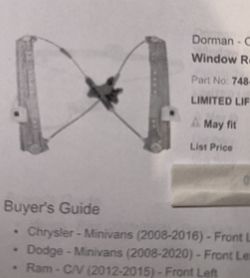 Minivan Window Regulator motor
