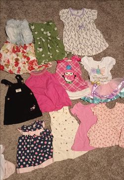 6m-12m little girls dresses $5