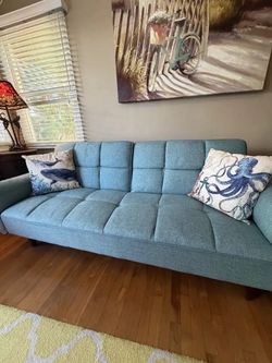 Blue Futon