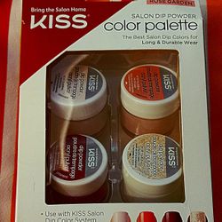 Kiss  Rose Garden Salon Dip Powder Color  Palette. 