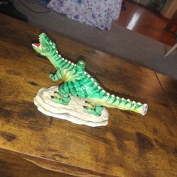 Unique Dinosaur Glass Sculpture 