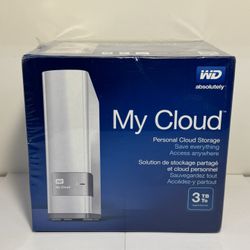 Brand New Western Digital WD My Cloud Personal Storage 3TB External HDD Brand New Sealed
