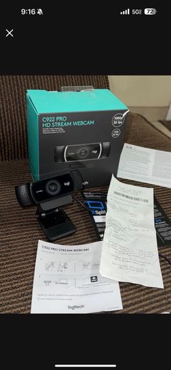 C922 PRO HD STREAM WEBCAM BRAND NEW NEVER USED