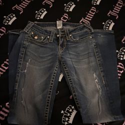 Low Rise Ripped Jean