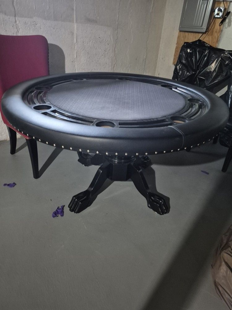 Poker Table And 8 Chairs