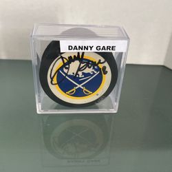 Buffalo Sabres Danny Gare Signed Hockey Puck 