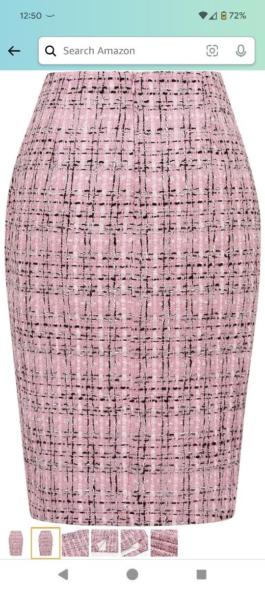 Women Knee Length Pencil Skirt with Slit