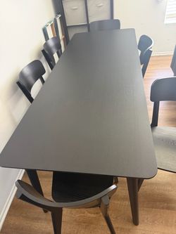 Dining table  and chairs ikea