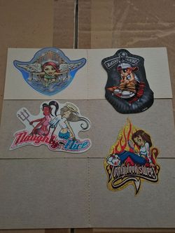 Set of 4 Vintage Y2K Graphic Stickers