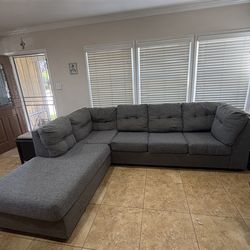 Grey Sectional with Pull out Bed $200 OBO