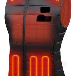 (all Sizes) Women's Heated Vest with Battery, Up to 20HRS of Warmth, Winter Quilted Vest for Outdoor
