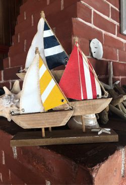 Sail boats decorations
