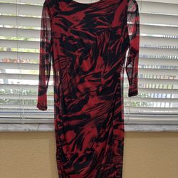 Red And Black Sexy Dress