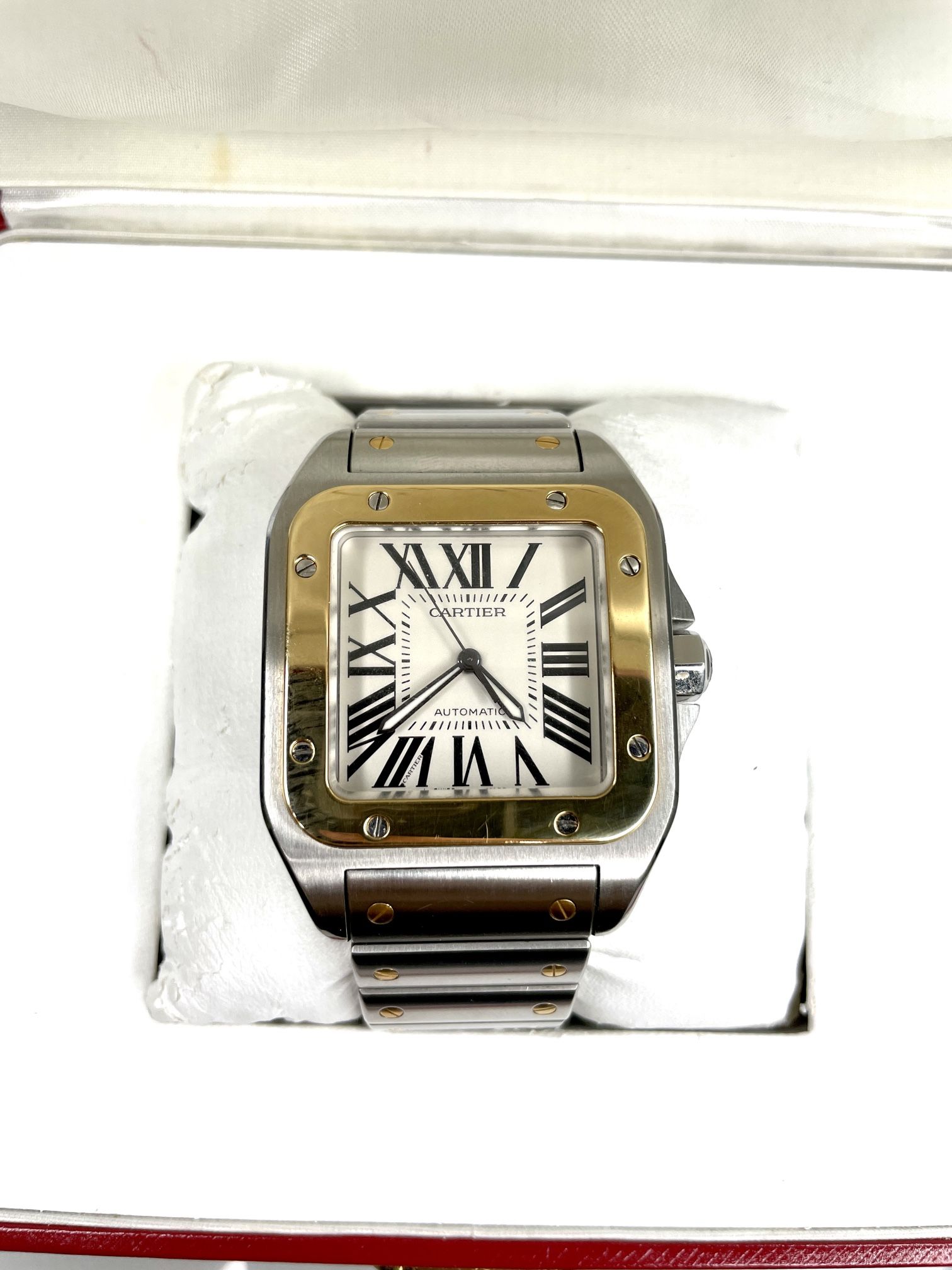 Cartier Santos 100 XL Two Tone Automatic - Full Set