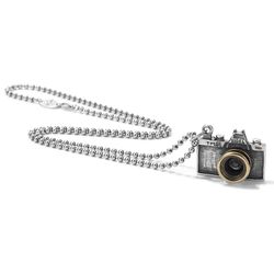 Camera shape pendant silver fasion chain