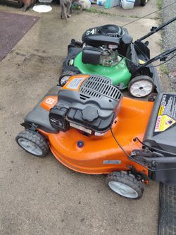 2 self propelled mowers