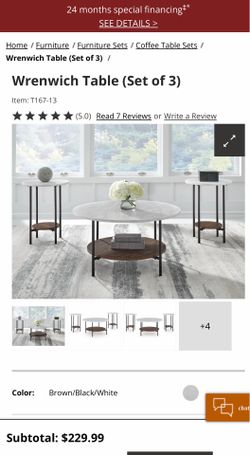 3pc living room tables