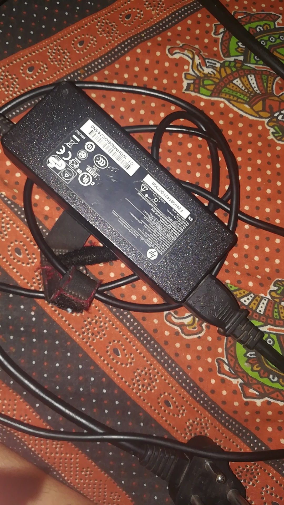 HP laptop charger with adapter