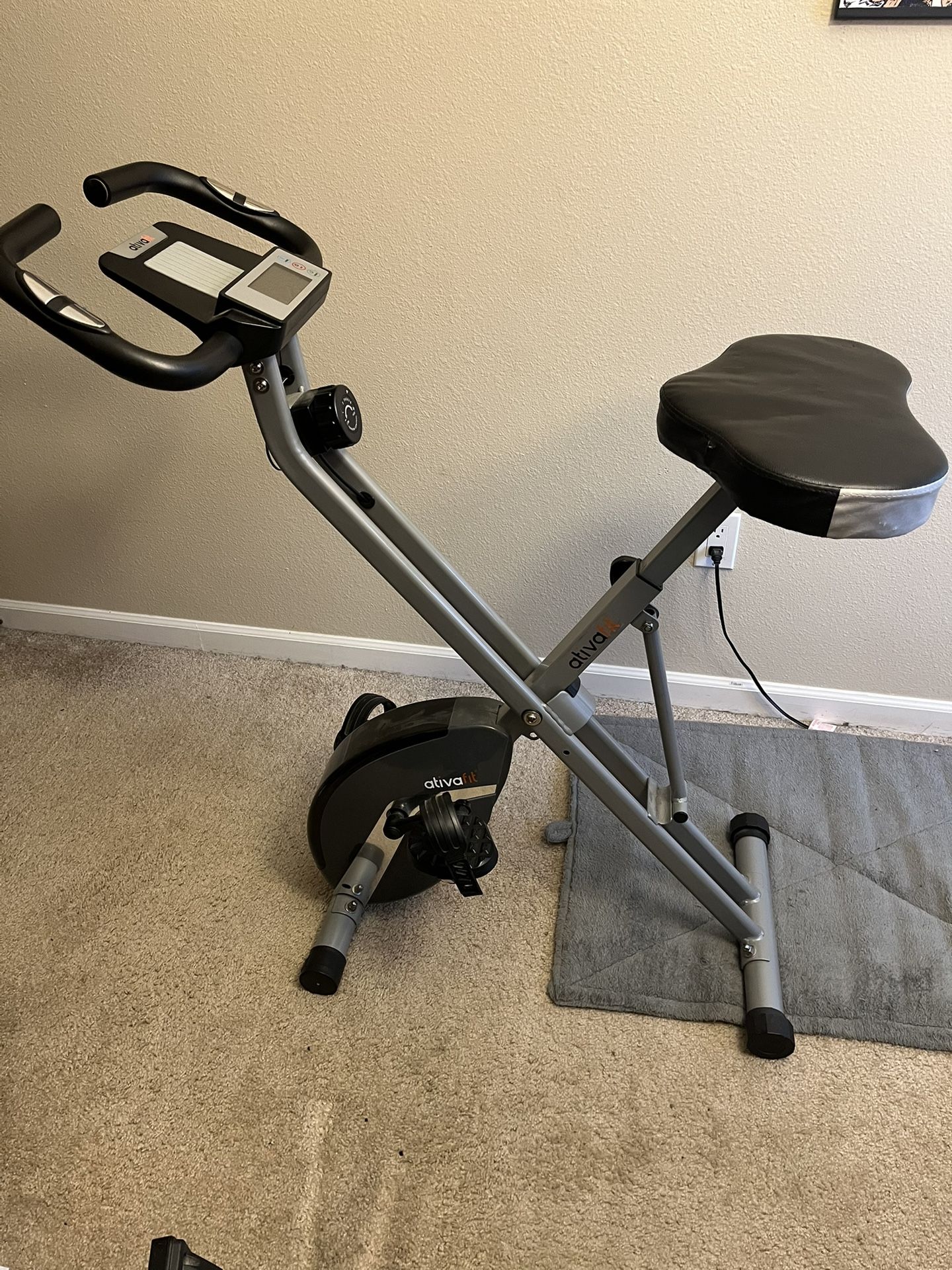 Ativafit Folding Stationary Exercise Bike