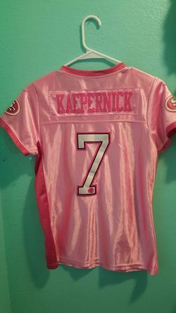 Pink Nike Kaepernick football jersey..size med womens..like new!