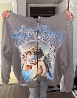 Grey rhinestone jacket