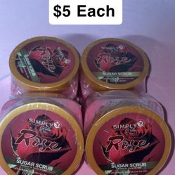 Rose Sugar Scrubs $5 Each 