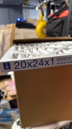 Air filters 20x24x1