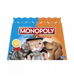 Monopoly Cats Vs Dogs Board Game Hasbro Limited Addition Strategy Game **NEW**