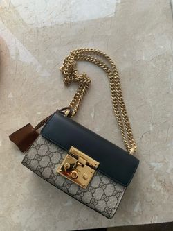 Authentic Gucci Padlock Small GG Supreme Shoulder Bag