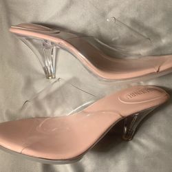 Clear And Pink Pretty Heels!!!