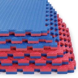 Xspec 1" Extra Thick Interlocking Home Gym Foam Floor Mat Reversible Tiles (24" x 24") | 12 Pieces, 48 Square feet | Protective Flooring for Work Out 
