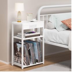 Night Stand With Book Organizer In Bottom And Charging Station $25 each