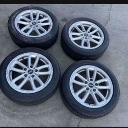 4 - 205/55r17 5x120 5x4.72 Mini Cooper Countryman Wheels Rims Good Tires !!!