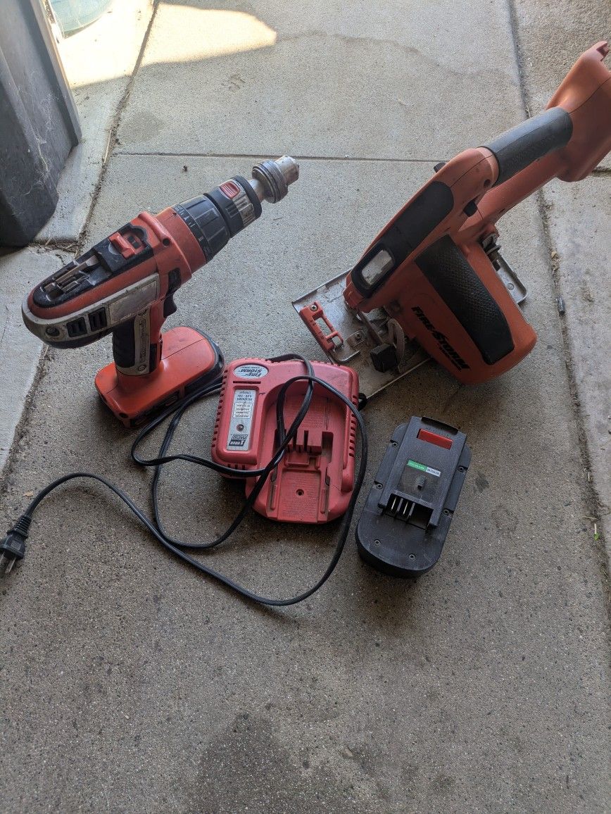 FIRE STORM CORDLESS TOOL LOT
