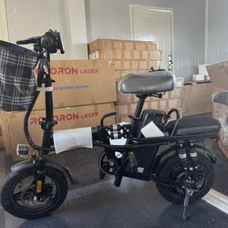 Electric folding bicycle