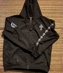 Chrome Hearts Black Zip-Up Hoodie
