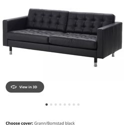 ikea leather couch
