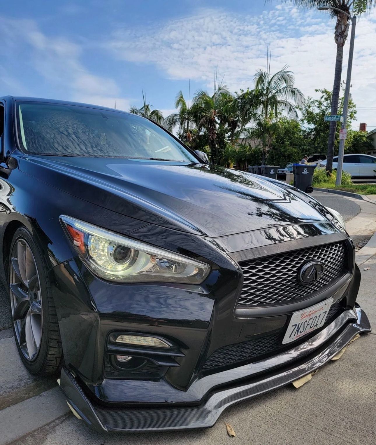 Infiniti Q50 RedSport Carbon Fiber Front Splitter