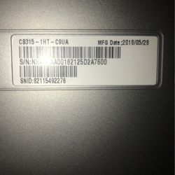 Acer Chromebook 16” Hd Laptop 100$