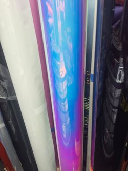 Rainbow chrome vinyl wrap by the yard for cars , material para forrar carros