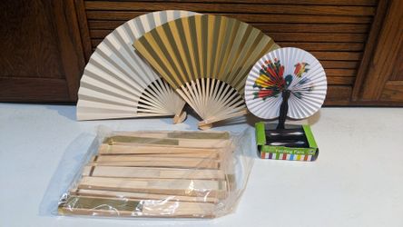 Assorted Fans for Wedding Special Event Crafts