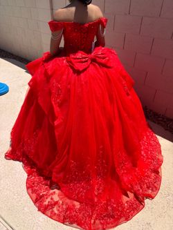Beautiful Red Quinceañera Dress