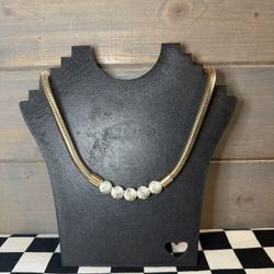 JLo Snake Chain Rhinestone Necklace