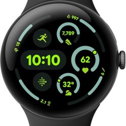 Google Pixel Watch 3 (45mm) Latest Model - Android Smartwatch, Heart Rate Tracking, Fitbit Advanced Running, Fitness Insights, 24-Hour Battery - Matte