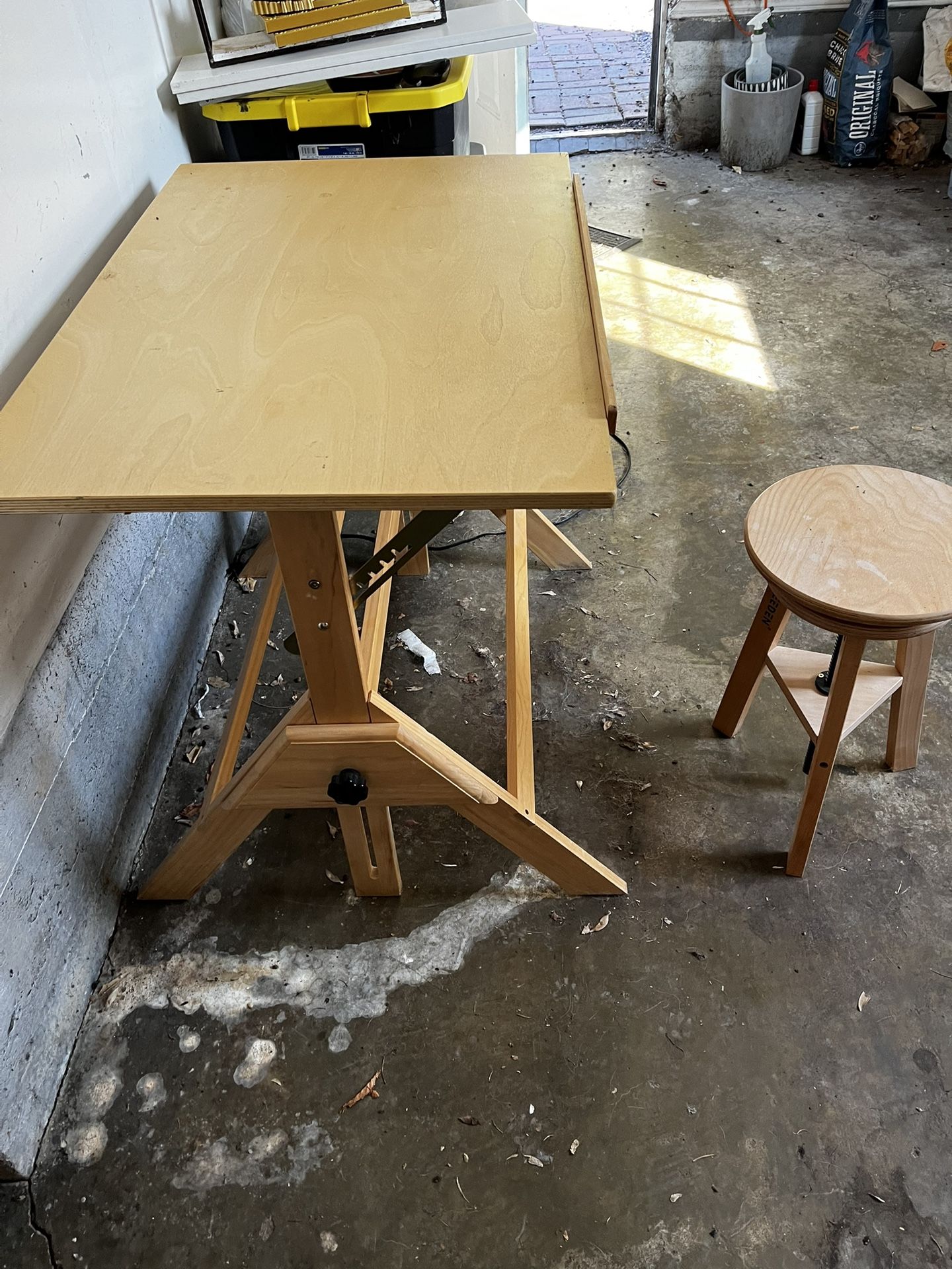 Easel and Chair