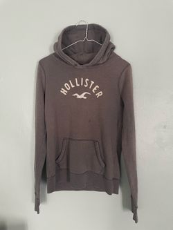2015/2016 Hollister Co. Women’s Classic Logo Pullover Hoodie Brown Gray Size L