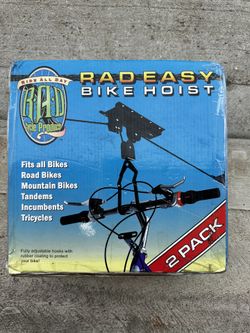 RAD Cycle Products 83-DT5(contact info removed) Bike Lift Hoist Garage Mountain Bicycle Hoist - 100 lbs - Pack of 2