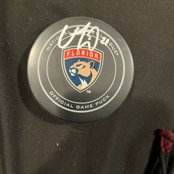Vincent Trocheck NHL N.Y. Rangers autographed hockey puck Authenticated