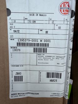 Commercial Blower motor