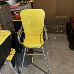 1951 Vintage Chrome High Chair w/ Tray